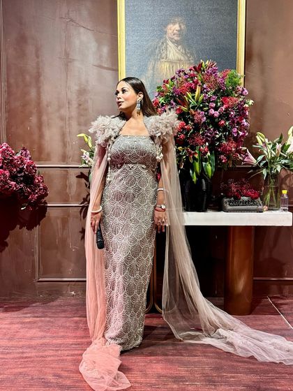 Dressed for a magical evening of music and art.