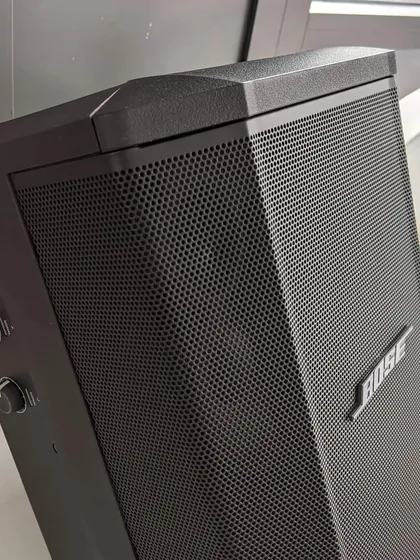 A side view of the Bose S1 Pro, showing the onboard 3-channel mixer with ToneMatch, reverb, and EQ controls. This gives you professional-level control over your sound, wherever you are.