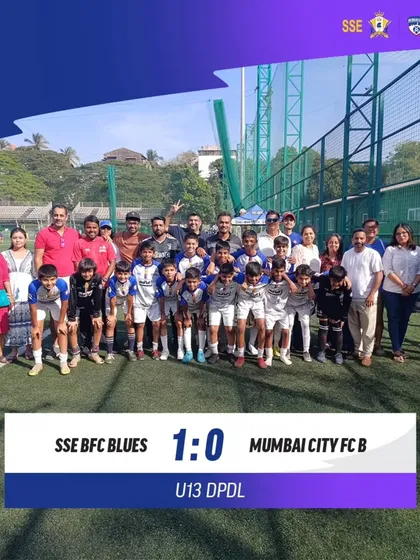 A great result for our U13 Blues team, securing a 1-0 victory over Mumbai City FC in the DPDL. This win is a collective effort from our players, coaches, and supportive parents.