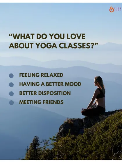 What do you love about yoga classes? Whether it's feeling relaxed, being in a better mood, or meeting friends, yoga enhances our lives in so many ways.