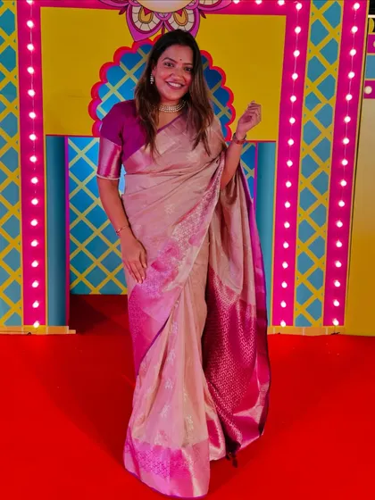 Another shot of my festive Diwali look.