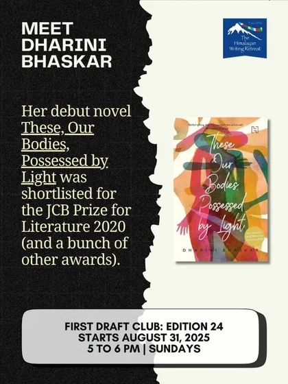 Dharini Bhaskar's debut novel, 'These, Our Bodies, Possessed by Light', was shortlisted for the prestigious JCB Prize for Literature 2020, marking her as a significant voice in Indian fiction.