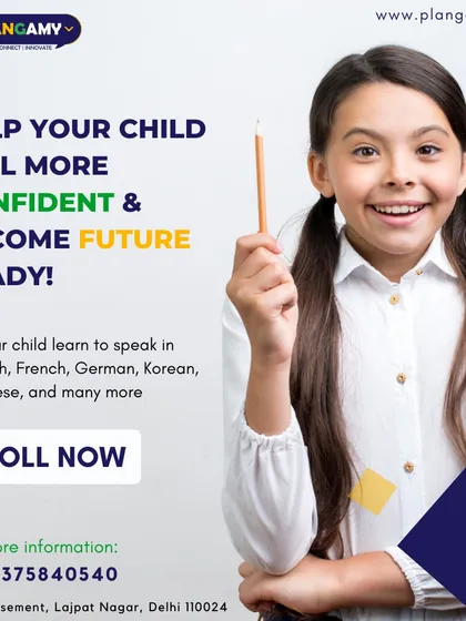 Help your child feel more confident and become future ready. We offer courses in Spanish, French, German, Korean, Japanese, and more, designed to improve cognitive skills and creative thinking. Let us help your child fall in love with learning a new language.