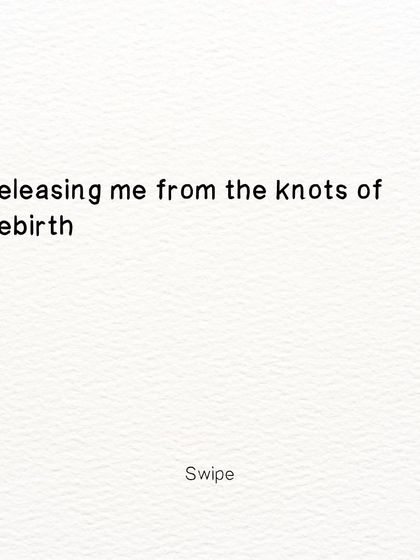 A poem about a love that heals generations of pain and releases you from the knots of rebirth.