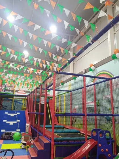 In celebration of Independence Day, I decorated the entire play area with tri-color flags. It was wonderful to see the space filled with patriotic pride and joy.
