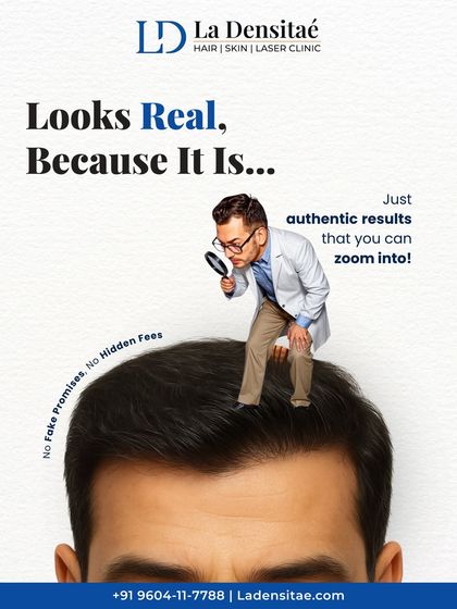 What you see is what you get: real hair and real results. At my clinic, I believe in transparency, with no fake promises or hidden fees. This post emphasizes my commitment to authentic outcomes you can trust.