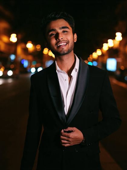 A candid shot of my client at Cannes, looking relaxed and confident in his bespoke tuxedo. That's the goal: to make you feel as good as you look.