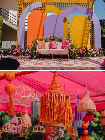 Vibrant Haldi & Mehendi Celebrations photo 53