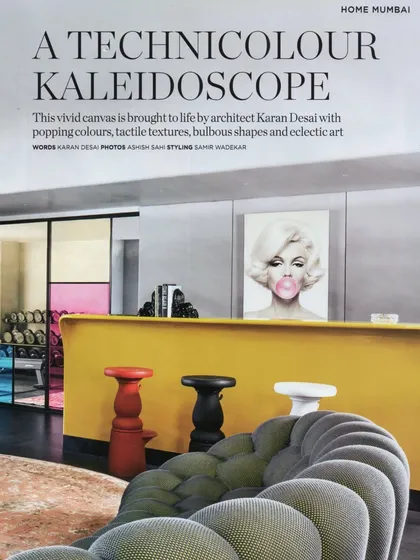 Another great feature for Project 86 in Livingetc magazine. The article called it a 'Technicolour Kaleidoscope,' which perfectly captures the project's blend of popping colors, tactile textures, and eclectic art.