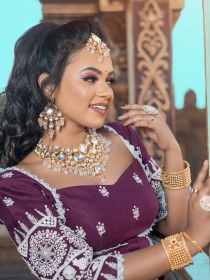 Thesparklebox - Photoshoot Jewellery Rental Vibrant Kempu & Polki Sets photo 22