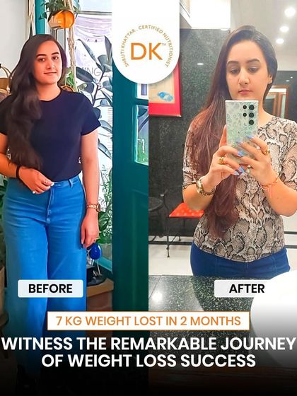 Witness the remarkable journey of this client, who lost 7 kg in just two months. Her success is a perfect example of how enjoyable and effective a personalized weight loss plan can be.