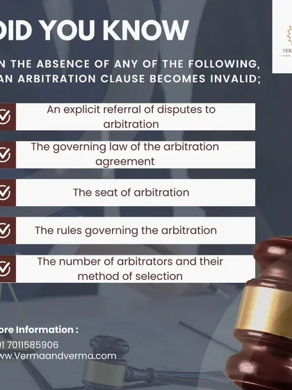 An arbitration clause can save your business significant time and money, but only if it's valid. This graphic lists the five essential components, such as defining the seat of arbitration and the governing law, that your agreement must include to be enforceable.