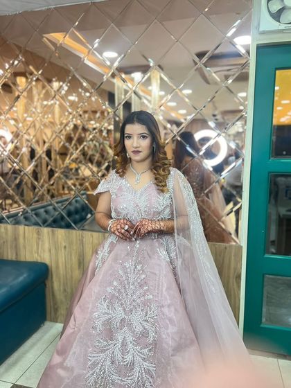 A final shot of the engagement look, showing how the makeup looks flawless from every angle.