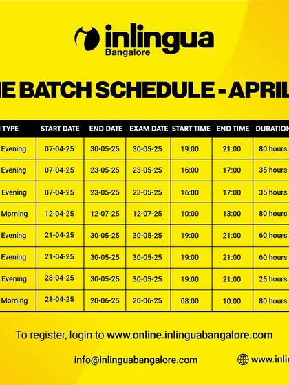 Inlingua - Individual Language Courses Find Your Batch: Upcoming Schedules photo 7