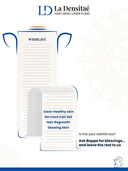 Is your wishlist filled with wishes for clear skin and no more hair fall? This Ganesh Chaturthi, ask Bappa for his blessings, and leave the rest to us. We are here to help make your wishes for healthy hair and skin a reality.