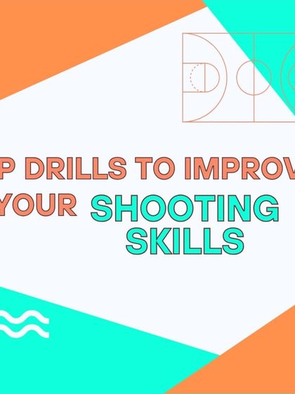 A graphic introducing our series on top drills to improve your shooting skills. Swipe through to get some useful tips.