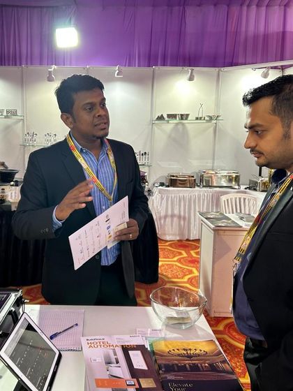 Connecting with leaders in the hospitality industry at the FHRAI Goa Annual Convention. Our team is here demonstrating how our smart automation can enhance guest experiences and improve operational efficiency.