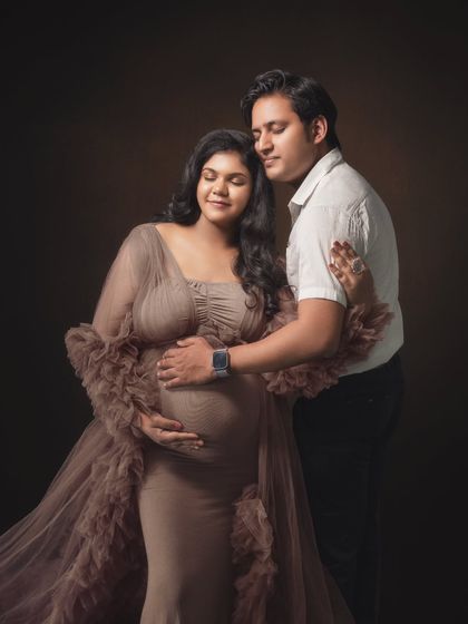 Eyes closed, hearts open, and souls intertwined. This timeless memory of love and hope captures the beginning of a brand new chapter for this couple.