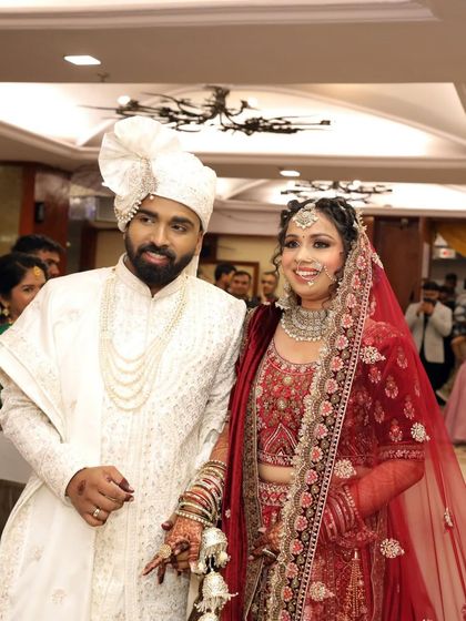 The Quintessential Red & Maroon Bride photo 82