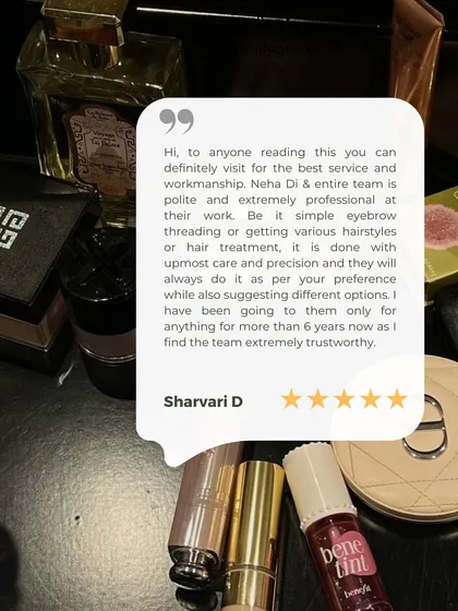 "I have been going to them only for anything for more than 6 years now as I find the team extremely trustworthy." Long-term trust from clients like Sharvari is the highest compliment I can receive.