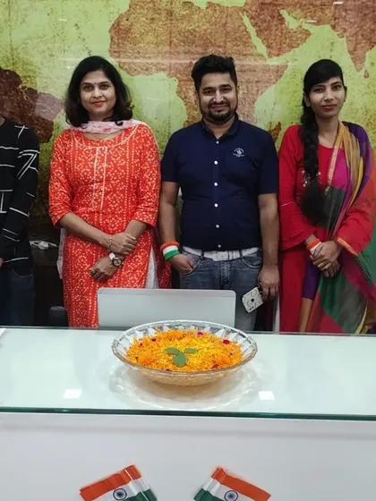 Meet the dedicated team at Apolo Hair Studio. We are a group of trained professionals committed to providing a safe, welcoming environment for all your aesthetic needs, seen here celebrating Independence Day at our Noida clinic.
