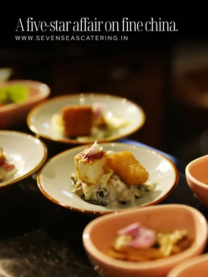 A five-star affair on fine china. These bite-sized appetizers showcase our ability to deliver complex flavours in elegant, single-portion servings.