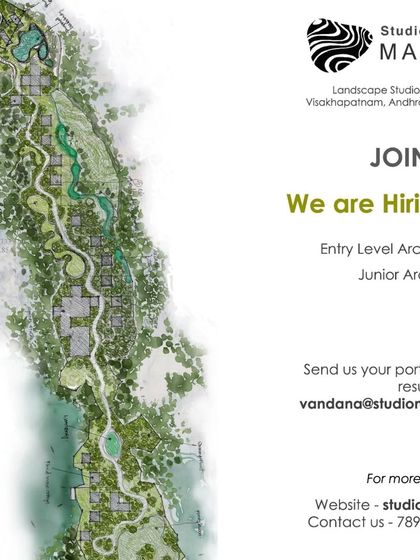 Studio MARC in Visakhapatnam is hiring for multiple roles.