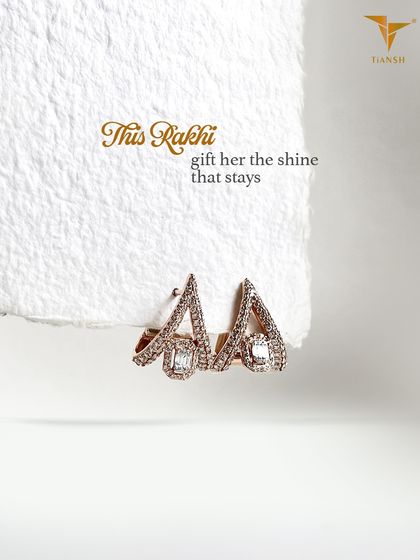 These modern, architectural diamond studs in rose gold are a perfect gift. They offer a shine that stays, celebrating her sparkle with a timeless jewel.