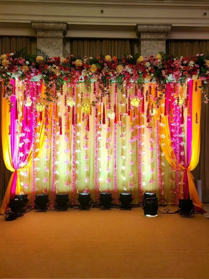 Vibrant Haldi & Mehendi Setups photo 21