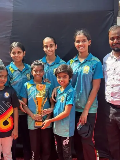 Our U-14 girls team, who secured second place at the Ajinkyatara Chasak.