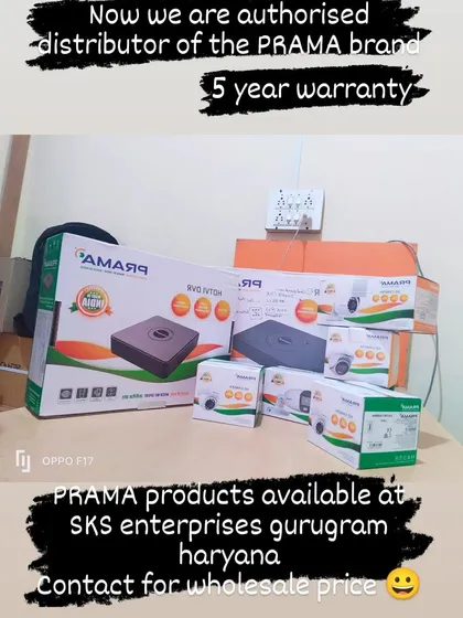 I am an authorized distributor for PRAMA, which means you get an incredible 5-year warranty on their products. This image shows a complete PRAMA CCTV kit, including a DVR and cameras, all available at wholesale prices.
