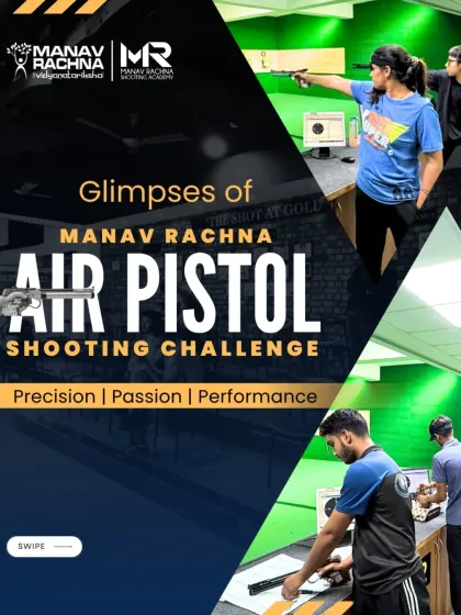 Glimpses from our Air Pistol Shooting Challenge, showcasing both male and female shooters in action. Our academy provides an equal platform for all athletes to showcase their talent.