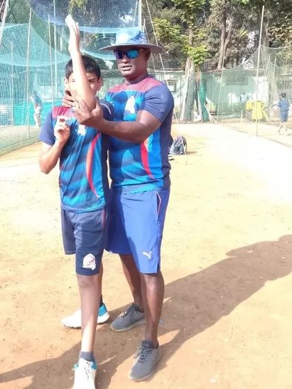 A one-on-one session focusing on a bowler's follow-through. Proper technique from start to finish is what we teach.