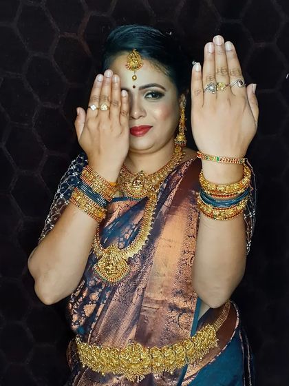 Keerthiraj Shetty - Bridal & Special Occasion Makeup Traditional South Indian Bridal Makeup photo 9