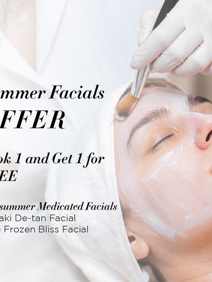 A summer offer on our medicated facials, including the Misaki De-tan Facial and The Frozen Bliss Facial.