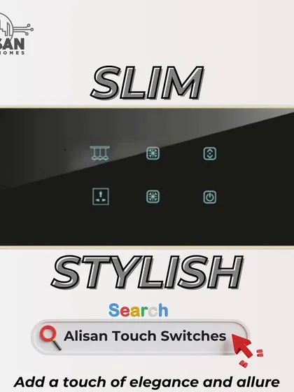 Add a touch of elegance and allure to your home with our slim and stylish touch switches. They are designed to be more than just a utility; they are a statement piece for your modern interior.