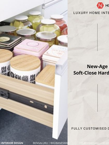 Houzlook - Full Home Interior Design & Turnkey Execution Smart & Sleek Modular Kitchens photo 12