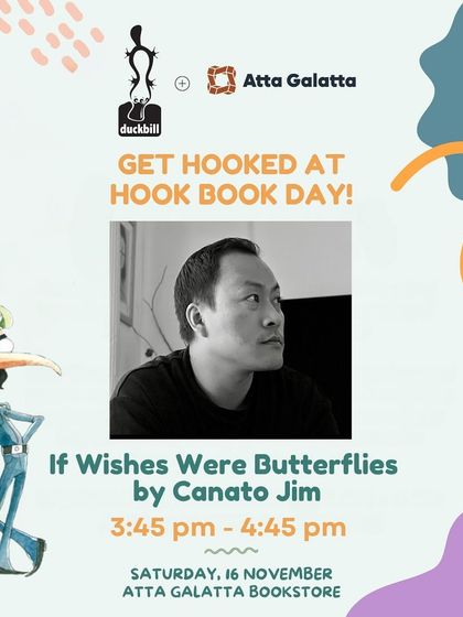 'If Wishes Were Butterflies' with Canato Jim at Hook Book Day. This session combines a magical reading with a hands-on origami workshop, blending storytelling with art.