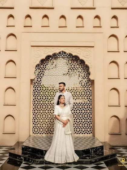 A classic portrait of the couple. Her makeup is timeless and elegant, ensuring these photos will be cherished for years to come.