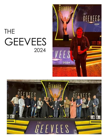 A photo from The Geevees 2024 awards, where one of our partners was happy to be a part of the jury.