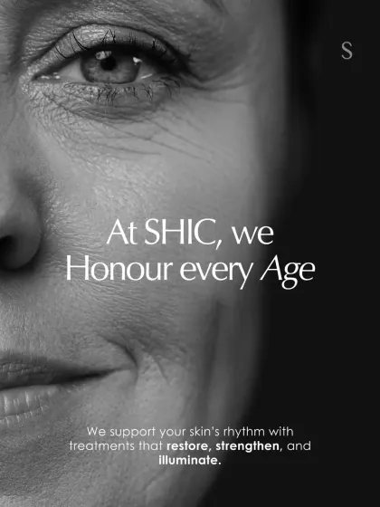 At our clinic, we honor every age. We support your skin's natural rhythm with treatments that restore, strengthen, and illuminate, never fight against it.