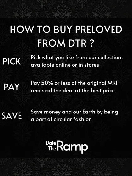 Here’s how simple it is to own a piece of luxury. Our 'Pick, Pay, Save' model ensures you get authentic designer wear for 50% or less of the original price, making fashion circular and affordable.