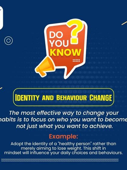 Change Your Habits by Changing Your Identity. The most effective way to change your behavior is to focus on who you want to become. Instead of aiming to "lose weight," adopt the identity of a "healthy person." This mindset shift will naturally influence your daily choices.