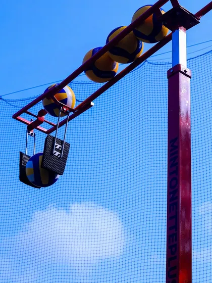 A look at our specialized spike training equipment in action. We invest in professional, modern gear to give our athletes the edge, allowing them to perfect their technique with targeted drills.