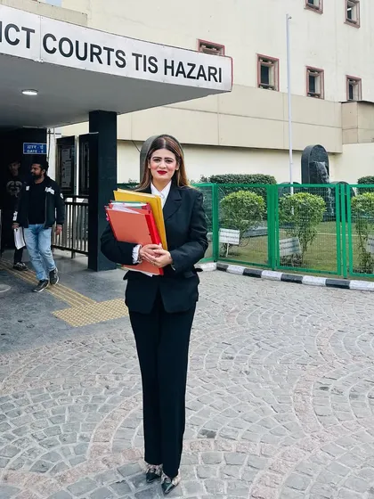 Outside the Tis Hazari District Courts in Delhi. I am committed to showing up and fighting for my clients, turning their challenges into victories. This is where the groundwork for justice is laid.