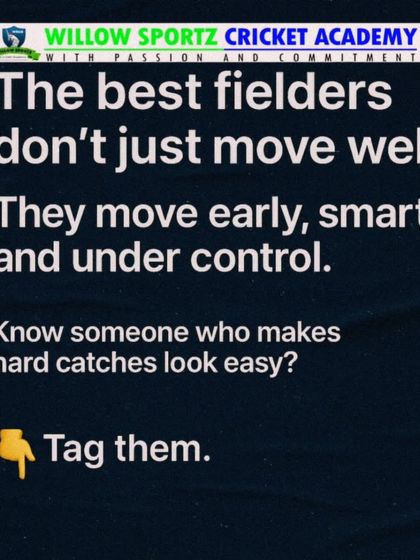 The best fielders don't just move well; they move early, smart, and under control. We train our players to make hard catches look easy through superior anticipation and technique.