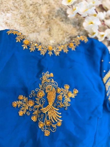 Chaithu Gowda - Custom Designer Ethnic Wear Custom Embroidered Blouses photo 27