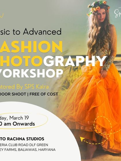 Announcing a Basic to Advanced Fashion Photography Workshop. This free, outdoor shoot at a scenic location is a rare opportunity to learn from a seasoned professional.