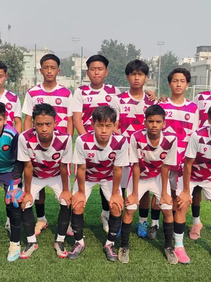 The U-15 team photo before their match against Star Strikers FA.