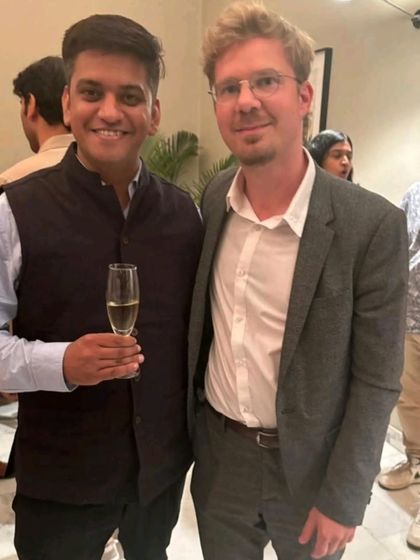 Continuing the engaging conversation at the German Ambassador's residence. These diplomatic engagements are crucial for fostering robust bilateral relations.